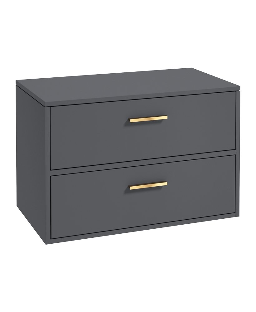 Finland 80cm Unit with Countertop Gold H